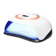 Glow V1 168W UV/LED Nail Lamp Gold - main unit with included components on a white background