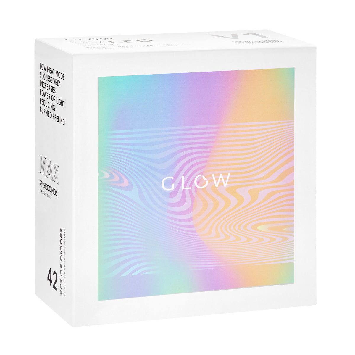 Glow V1 168W UV/LED Nail Lamp Gold - main unit with included components on a white background