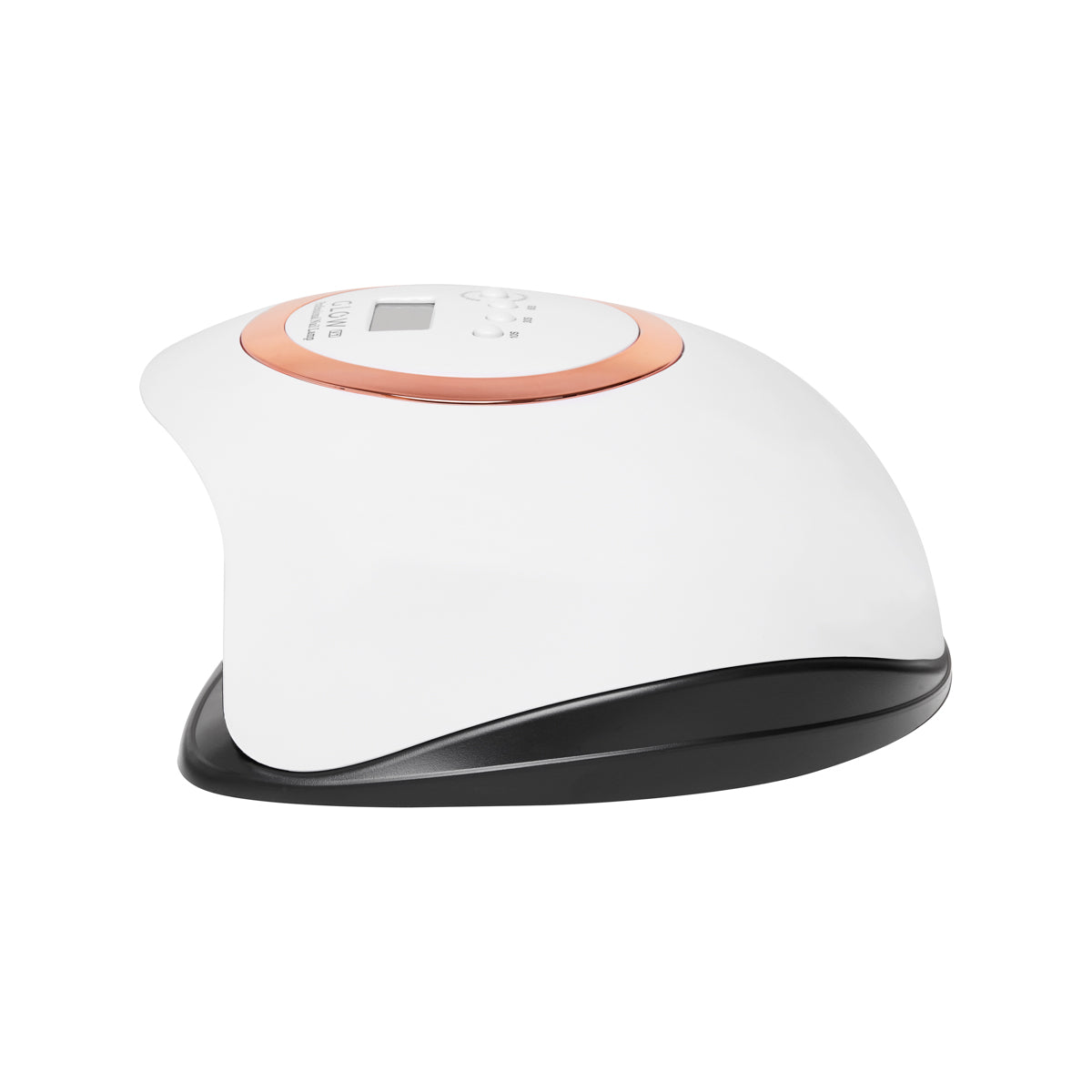 Glow V1 168W UV/LED Nail Lamp Gold - device housing and functional components shown on a white background