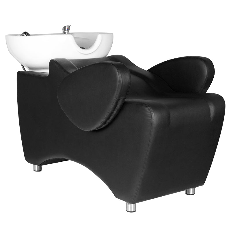 Hair System HSB46 Backwash Unit Black - close-up of a functional part of the basin unit