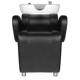 Hair System HSB46 Backwash Unit Black - side view of the complete wash unit