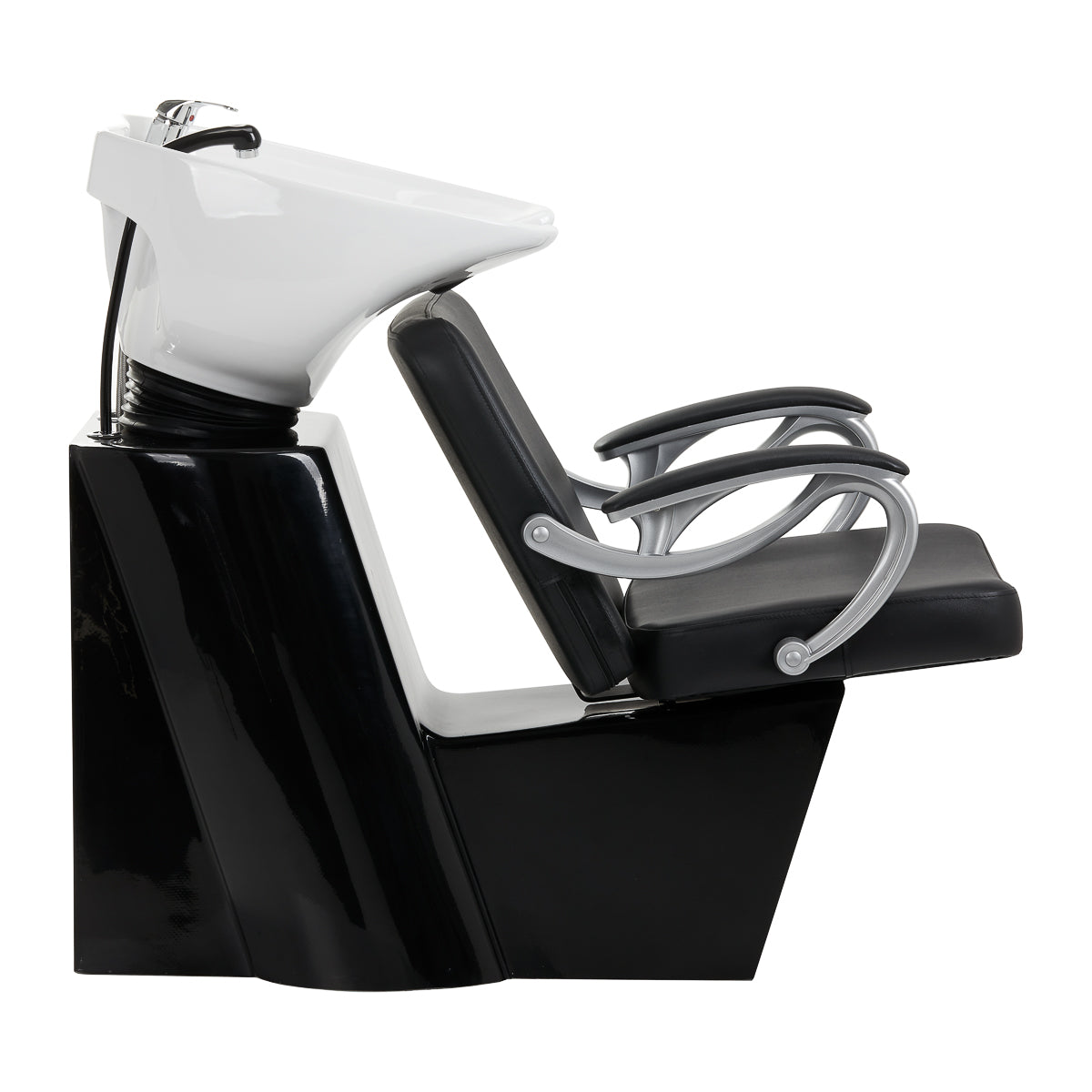 Hair System Backwash Unit ZA31 Black - front view of the complete wash unit