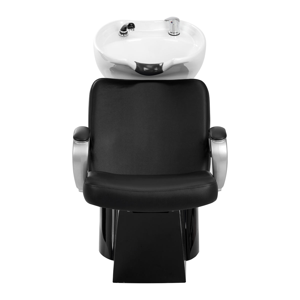 Hair System Backwash Unit ZA31 Black - side view of the complete wash unit