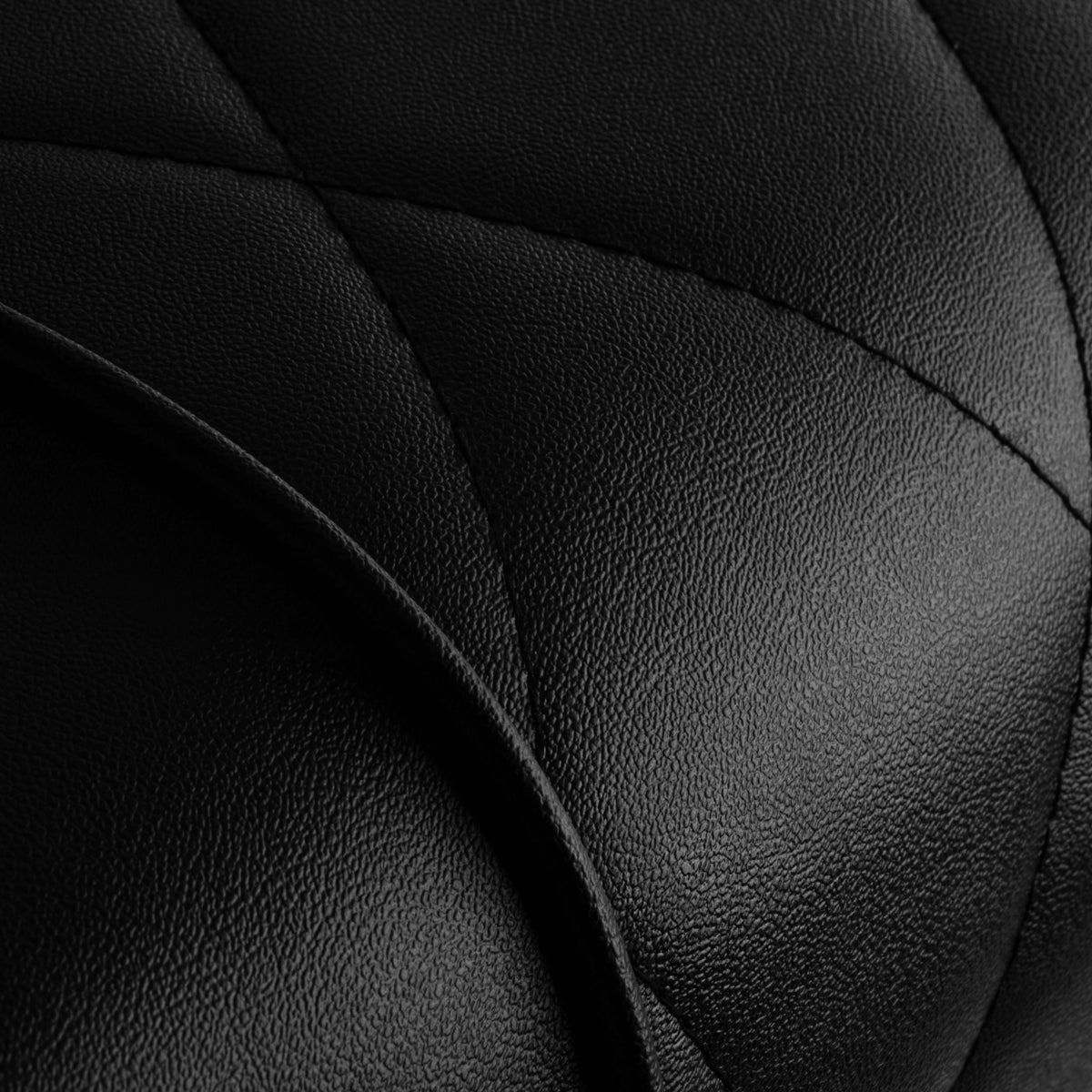 Hair System BM88066 Barber Chair Black - close-up of the upholstery and construction details