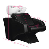 Hair System Hair Wash Unit C38 Black - full product view on a white background