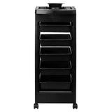 Hair System Hairdressing Trolley 8-5 - front view showing the storage and construction details