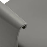 Hair System Halo Hair Salon Styling Chair Grey & Black - close-up of the upholstery and construction details