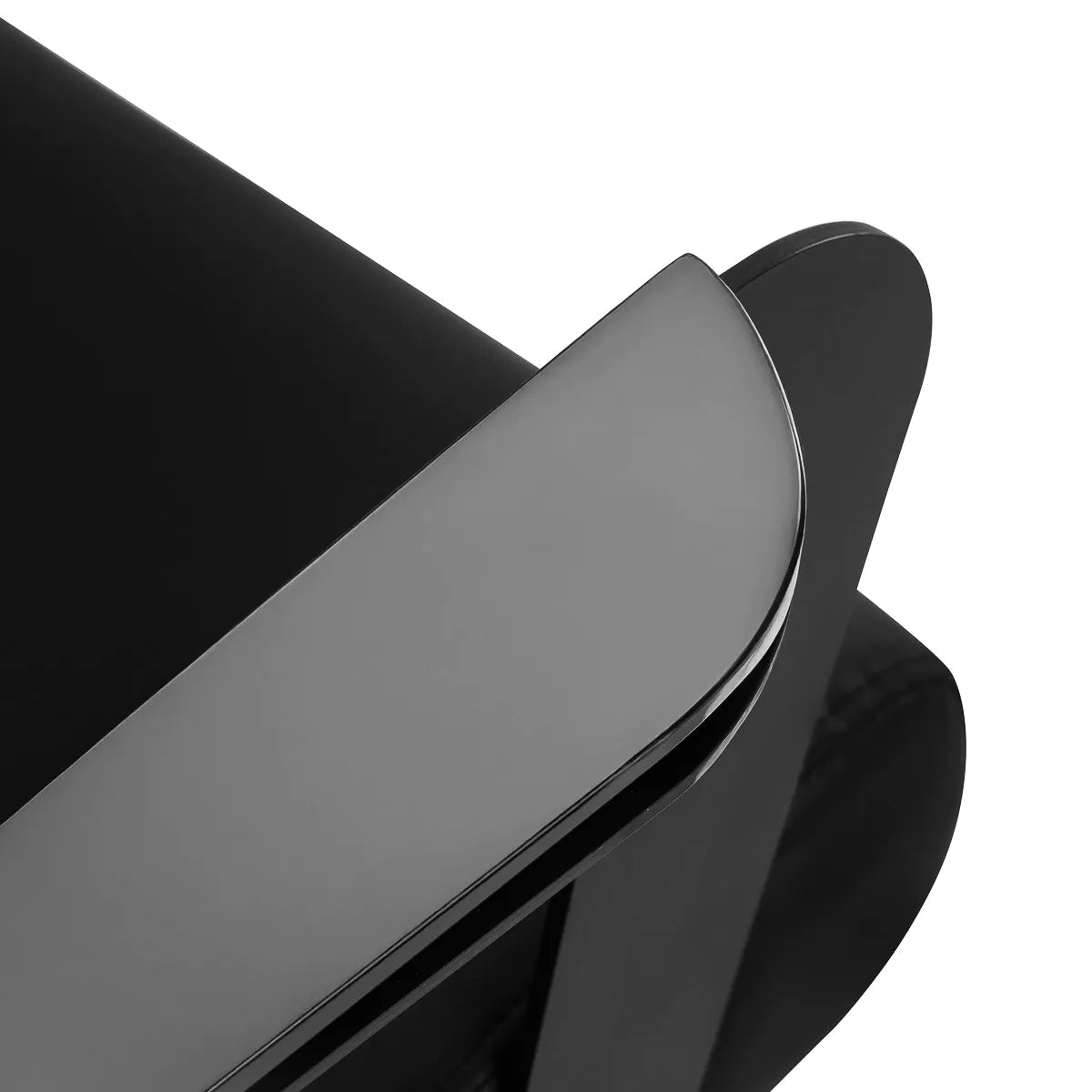 Hair System Jet Hair Salon Styling Chair Black - close-up of the upholstery, frame and footrest details