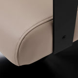 Hair System Jet Hair Salon Styling Chair Latte Beige - close-up of the upholstery and construction details