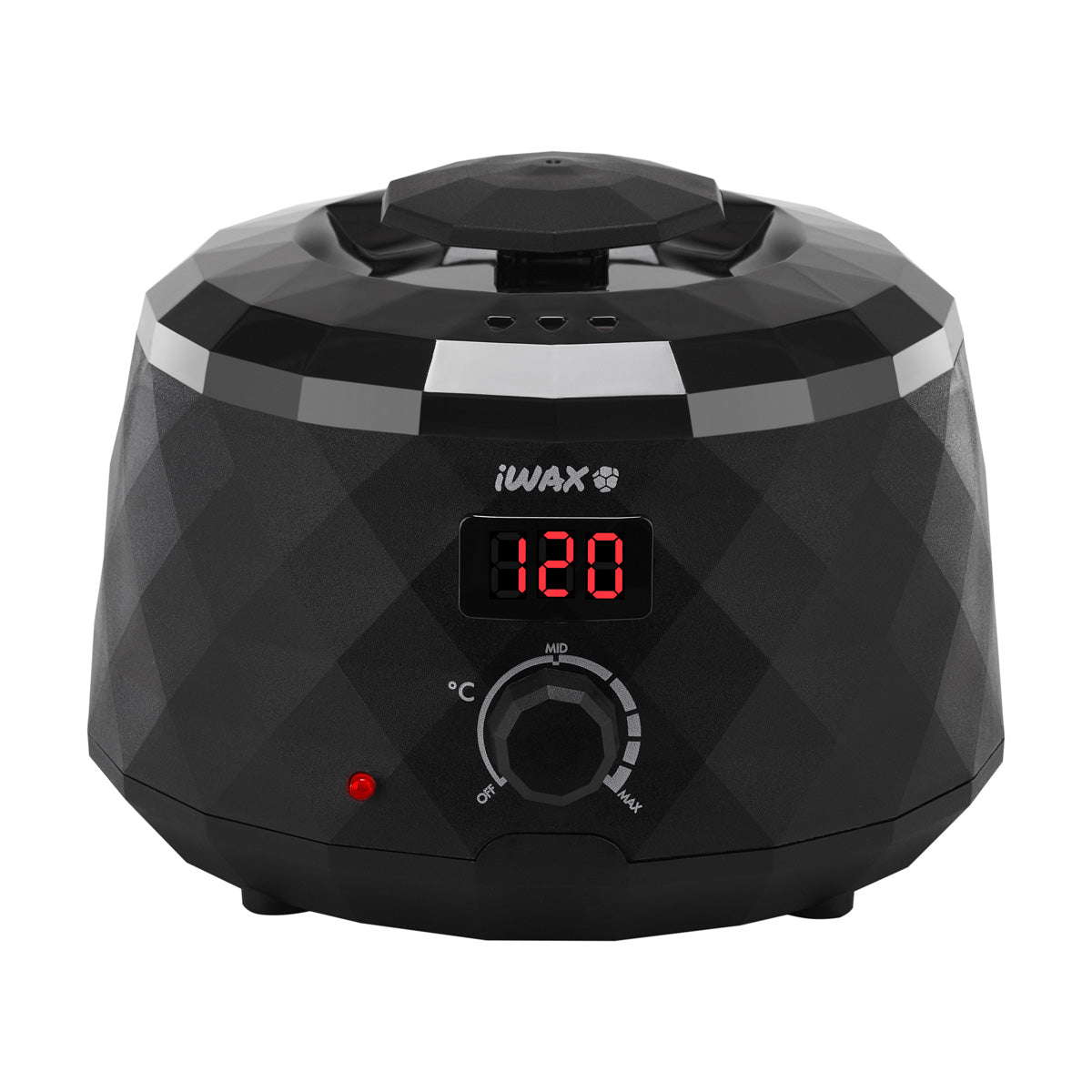 iWax Diamond Tech Black Wax Heater - complete device isolated on a white background