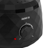 iWax Diamond Wax Heater Black - close-up showing treatment handpieces and device components
