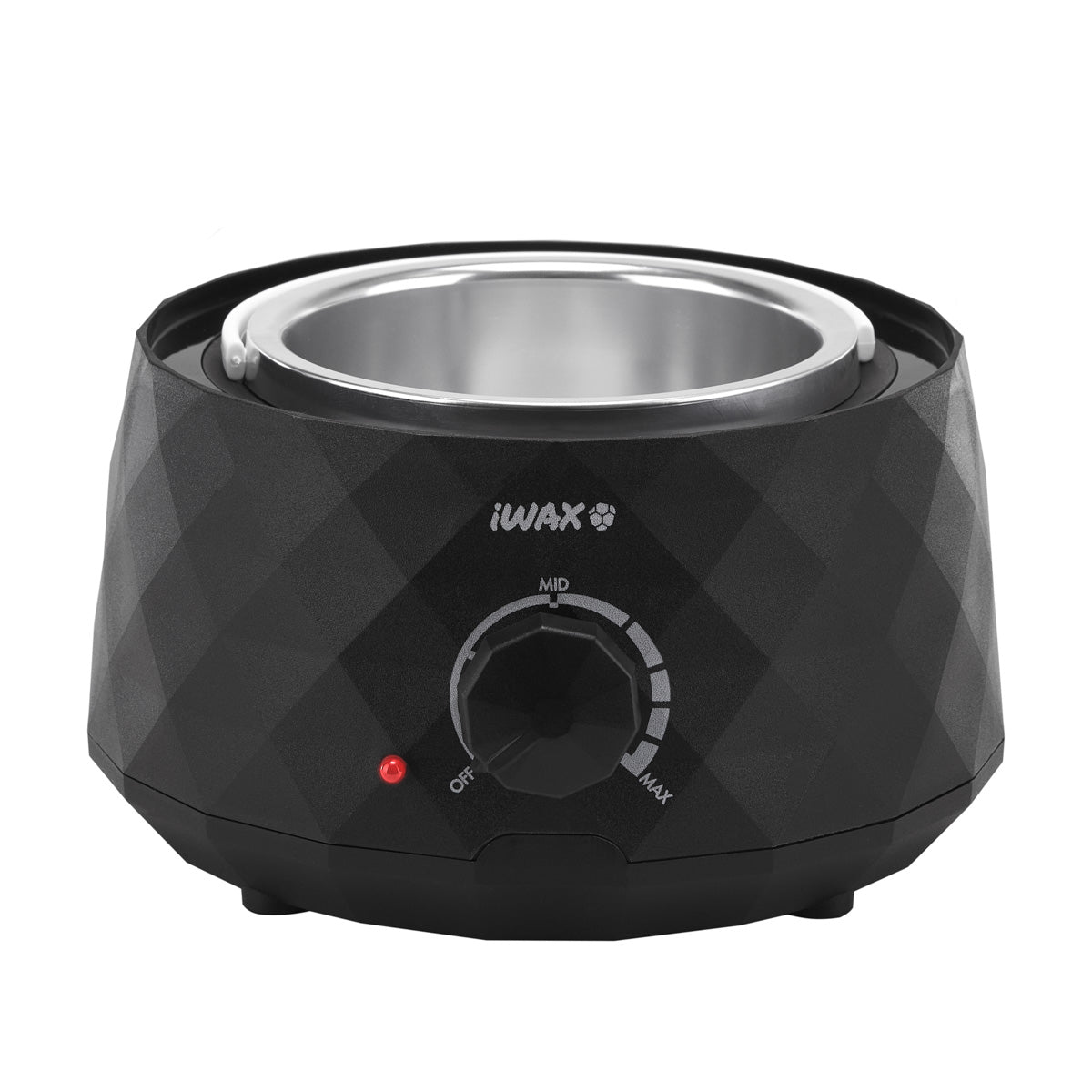 iWax Diamond Wax Heater Black - device housing and functional components shown on a white background