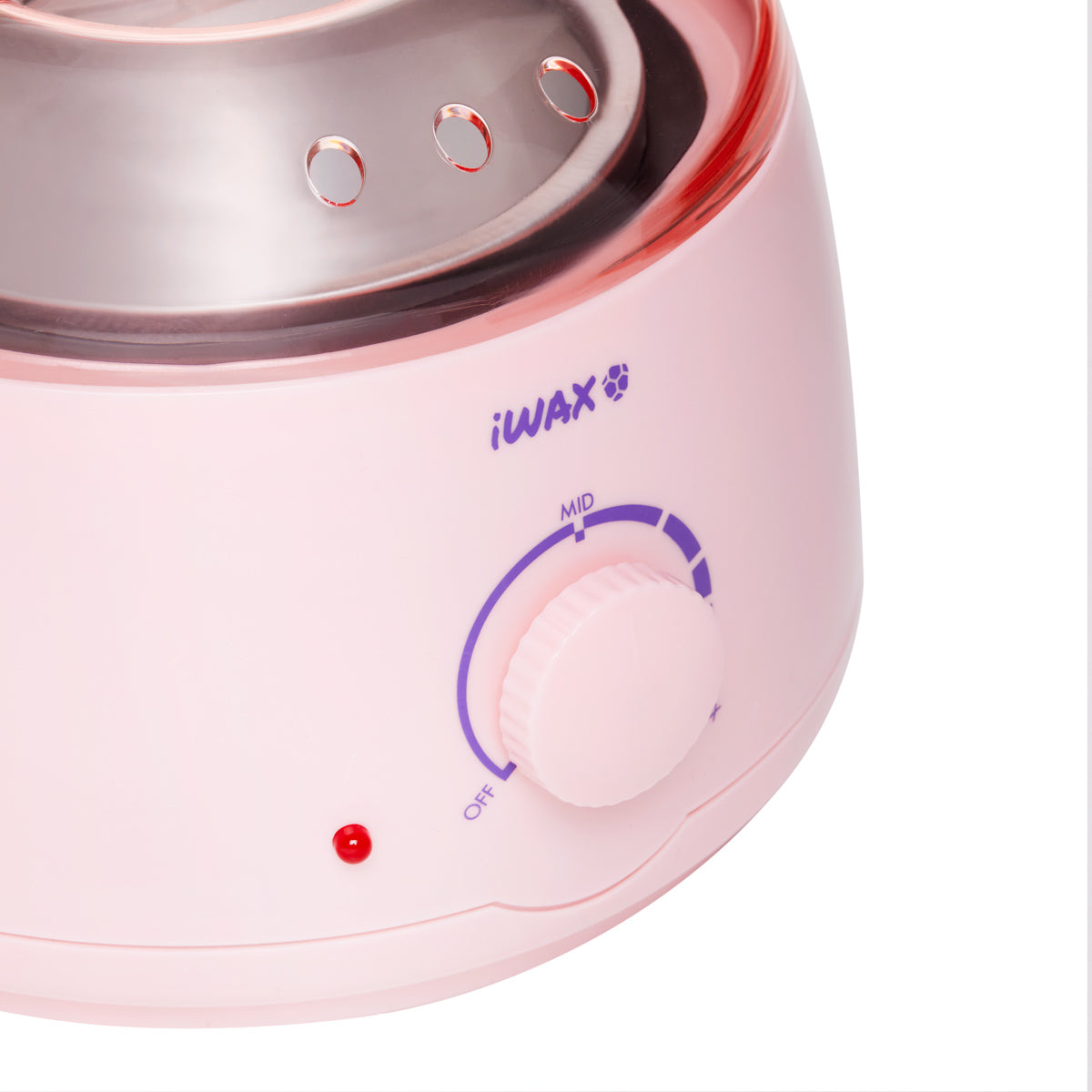 iWax Wax Heater 100 Pink - dimensions and measurements shown