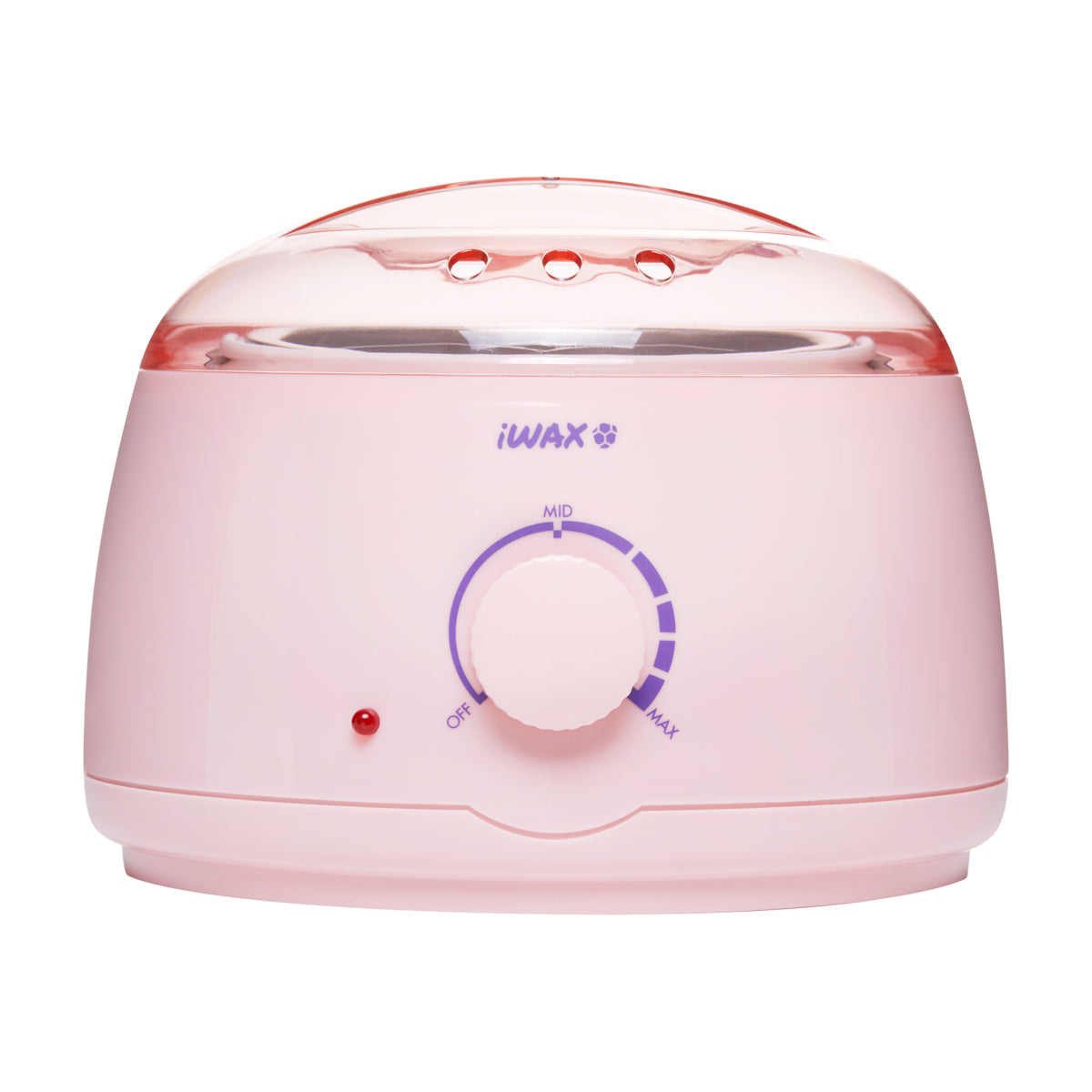 iWax Wax Heater 100 Pink - device housing and functional components shown on a white background