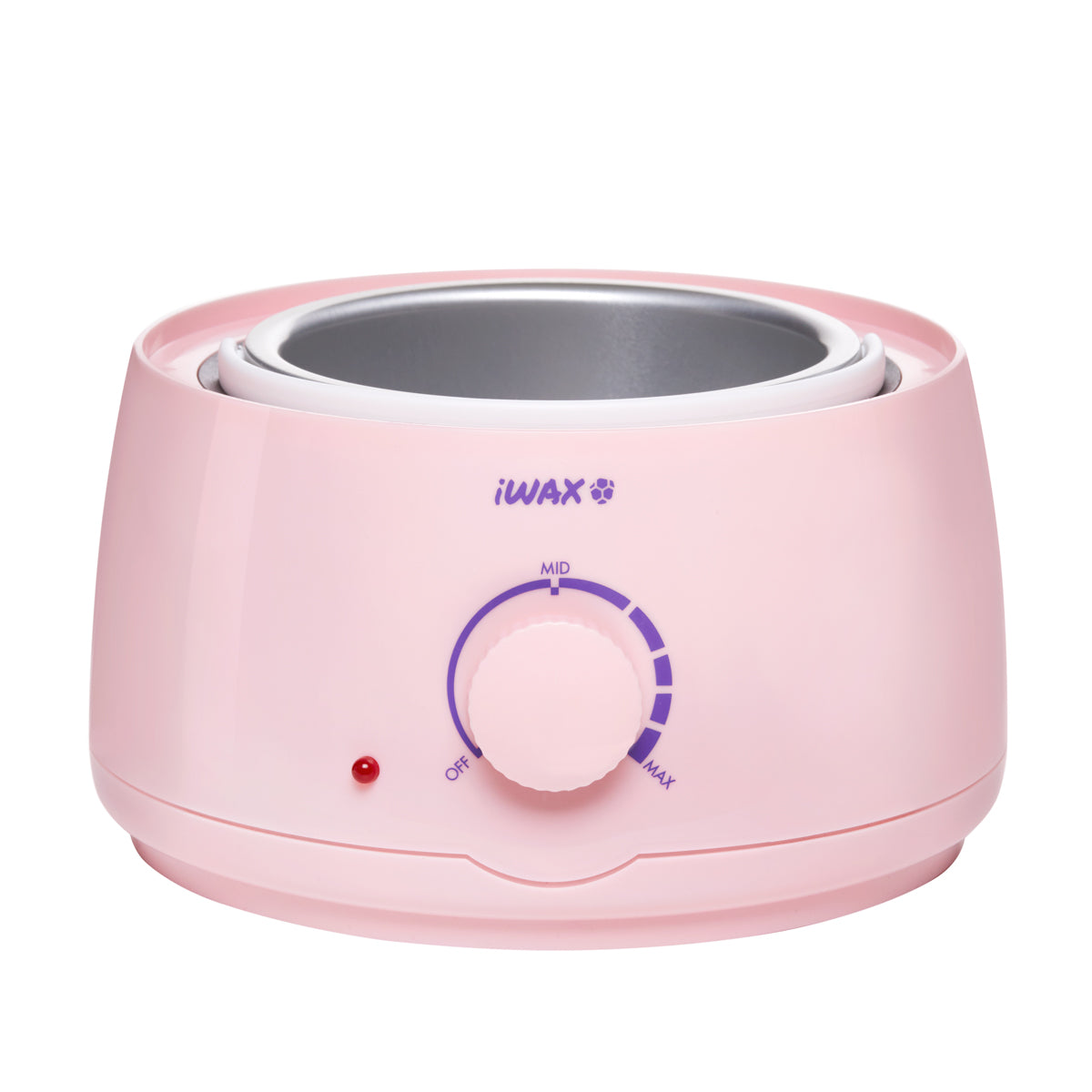 iWax Wax Heater 100 Pink - device housing and functional components shown on a white background
