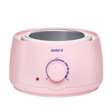 iWax Wax Heater 100 Pink - device housing and functional components shown on a white background