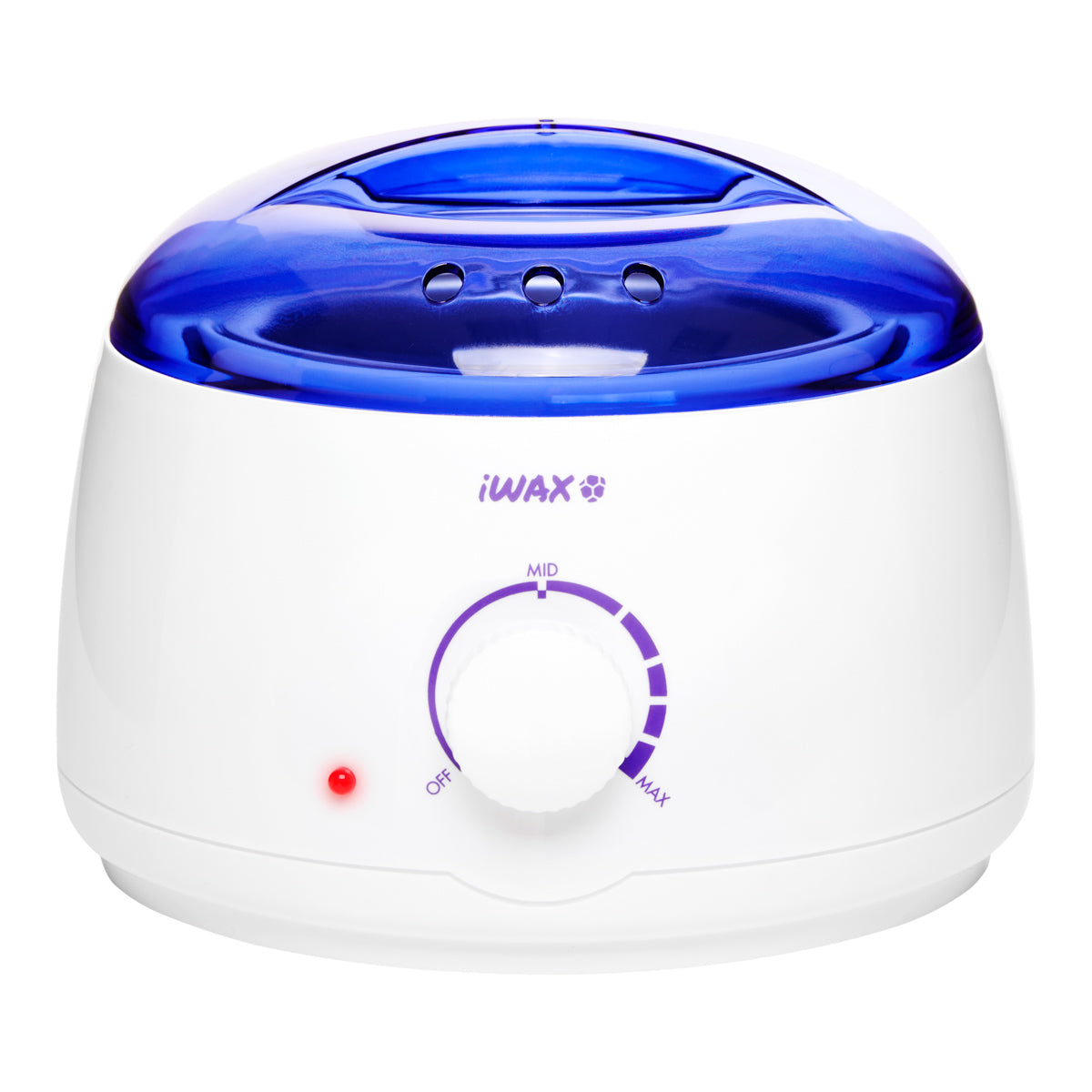 iWax Wax Heater 100 White - main unit with included components on a white background