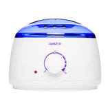 iWax Wax Heater 100 White - main unit with included components on a white background