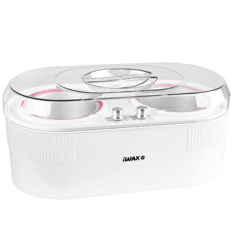 iWax Wax Heater 2-In-1 Can 400ml + 800ml 350W - complete device isolated on a white background