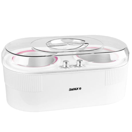 iWax Wax Heater 2-In-1 Can 400ml + 800ml 350W - complete device isolated on a white background