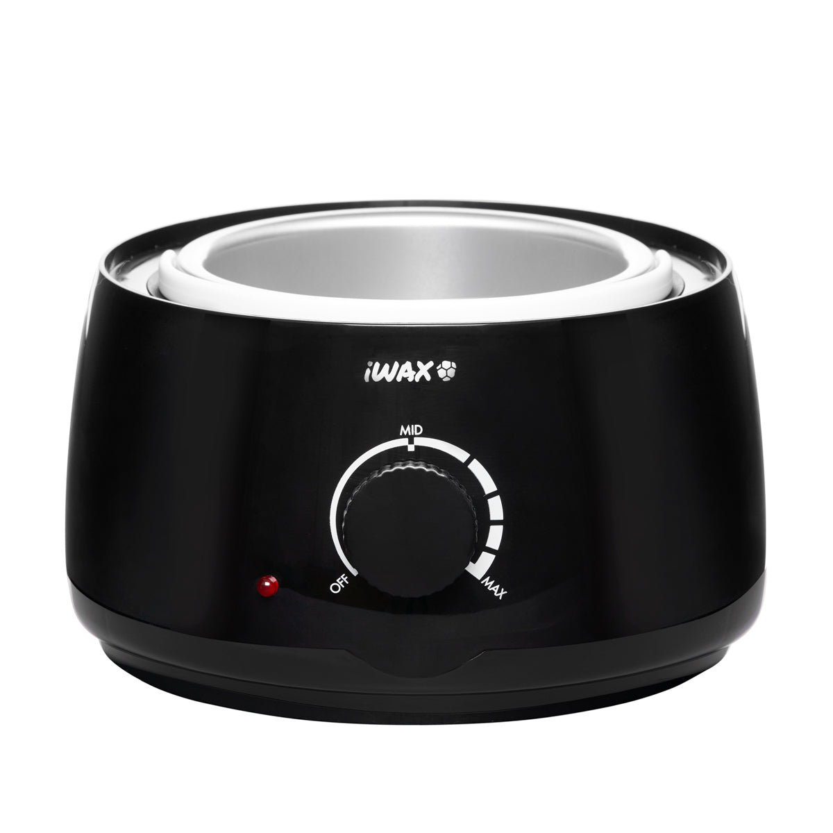 iWax Wax Heater 400-500ml 100 Black - device housing and functional components shown on a white background