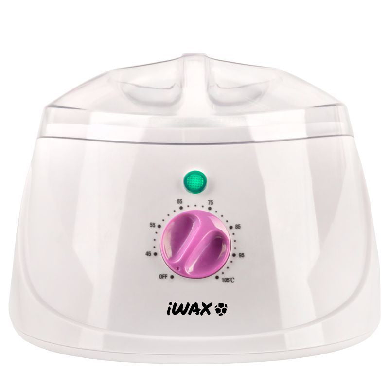 iWax Wax Heater 400ml Can 150W - main unit with included components on a white background