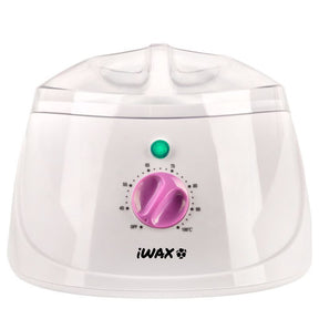 iWax Wax Heater 400ml Can 150W - main unit with included components on a white background