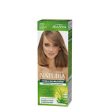 Joanna Naturia Permanent Color Cream Hair Dye - 210 Natural Blond - retail hair-care container isolated on a white background
