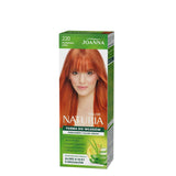 Joanna Naturia Permanent Color Cream Hair Dye - 220 Flaming Spark - retail hair-care container isolated on a white background