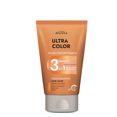 Joanna Ultra Color Copper Colouring Conditioner - retail hair-care container isolated on a white background