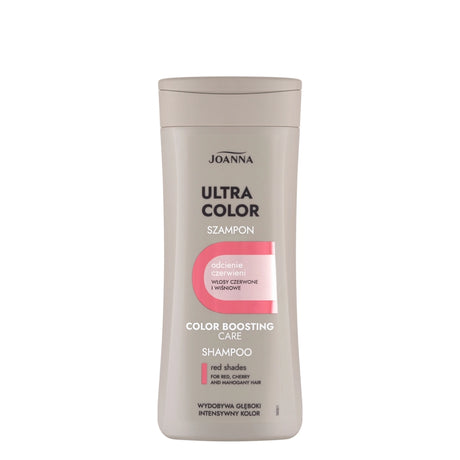 Joanna Ultra Color Hair Shampoo Red & Auburn Hair - retail hair-care container isolated on a white background