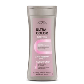 Joanna Ultra Color Pink Conditioner Eliminate Yellow Shade - retail hair-care container isolated on a white background