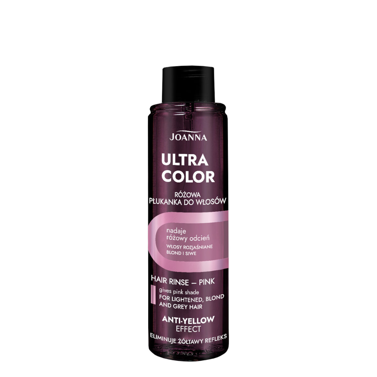 Joanna Ultra Color Pink Hair Rinse Eliminate Yellow Shade - isolated on a white background