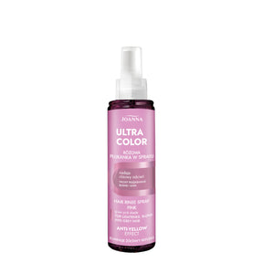 Joanna Ultra Color Pink Hair Rinse Spray Eliminate Yellow Shade - isolated on a white background