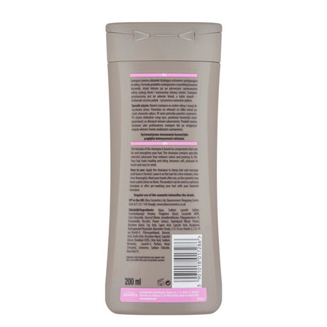 Joanna Ultra Color Pink Hair Shampoo Eliminate Yellow Shade - retail hair-care container isolated on a white background