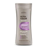 Joanna Ultra Color Silver Hair Shampoo Eliminate Yellow Shade - retail hair-care container isolated on a white background