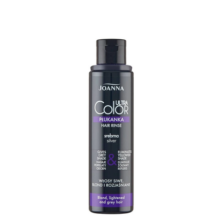 Joanna Ultra Color Silver Rinse Hair Eliminate Yellow Shade - retail hair-care container isolated on a white background