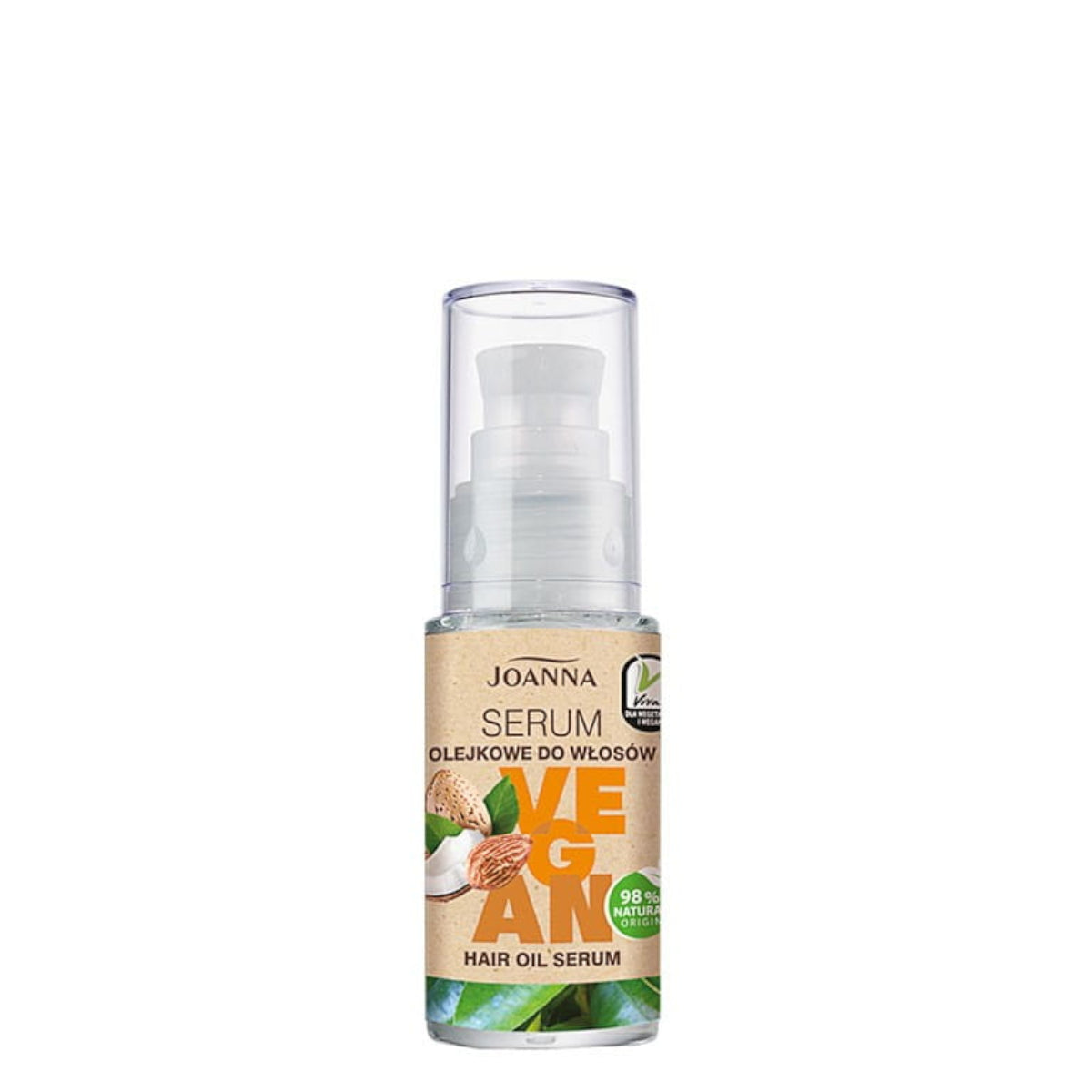 Joanna VEGAN Hair Oil Serum - isolated on a white background