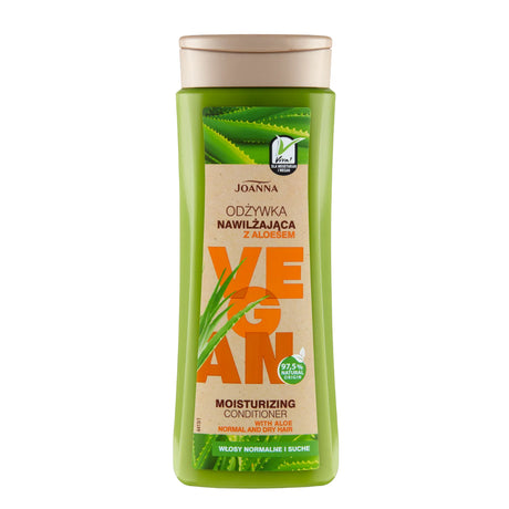 Joanna Vegan Moisturising Conditioner With Aloe - retail hair-care container isolated on a white background
