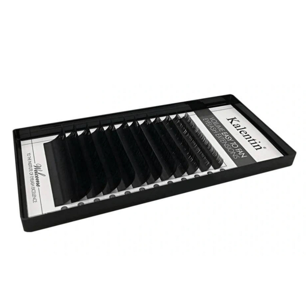 Kalentin C Mix Box volume eyelash extensions in C curl and 0.10 mm thickness