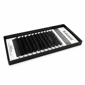 Kalentin D Mix Box volume eyelash extensions in D curl and 0.10 mm thickness
