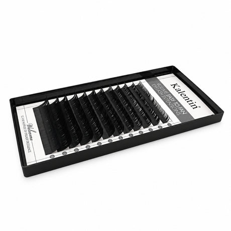 Kalentin D Mix Box volume eyelash extensions in D curl and 0.10 mm thickness