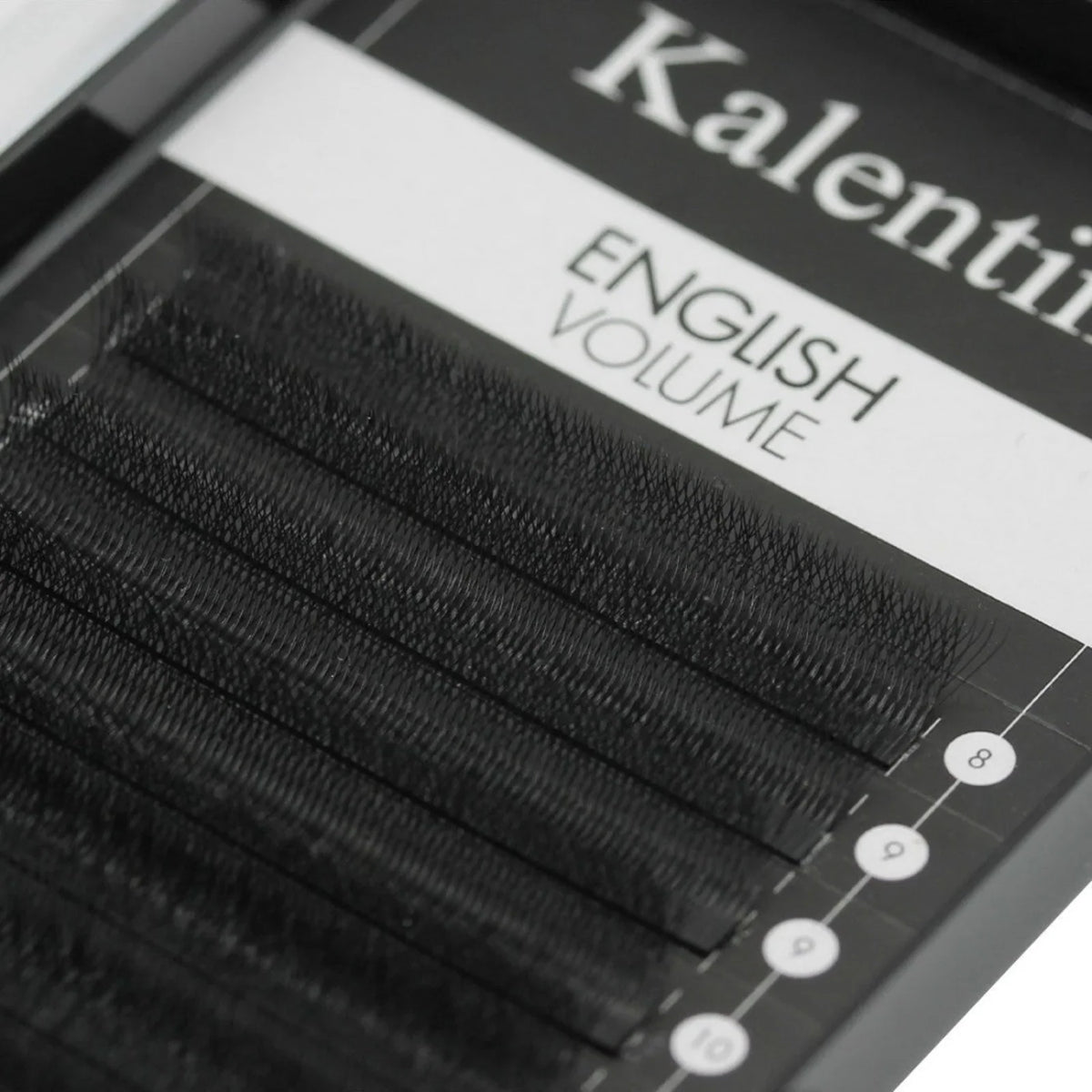 Close-up of Kalentin English 5Leaf C 0.07 mm lash tray