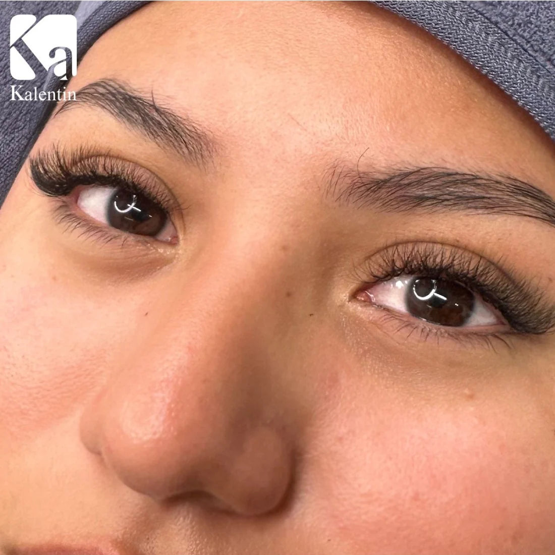 Kalentin Greek 4Leaf eyelash extension application result