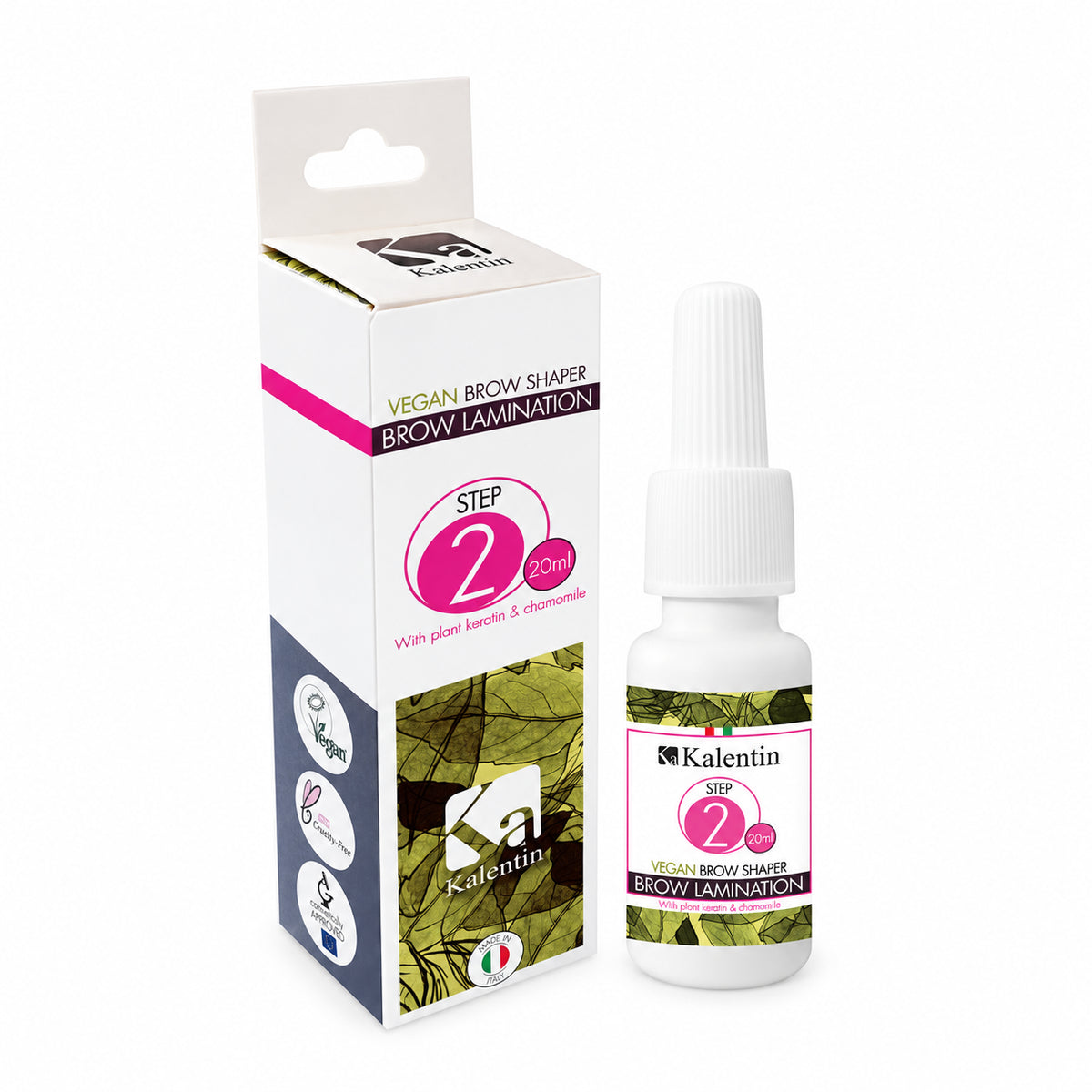 Kalentin Vegan Brow Shaper Step 2 20 ml with carton and bottle