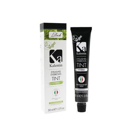 Kalentin Vegan Hybrid Eyebrow & Eyelash Tint Black 30ml with carton