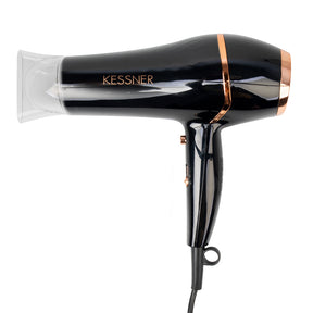 Kessner Professional Dryer 2100W Black - styling tool shown on a white background