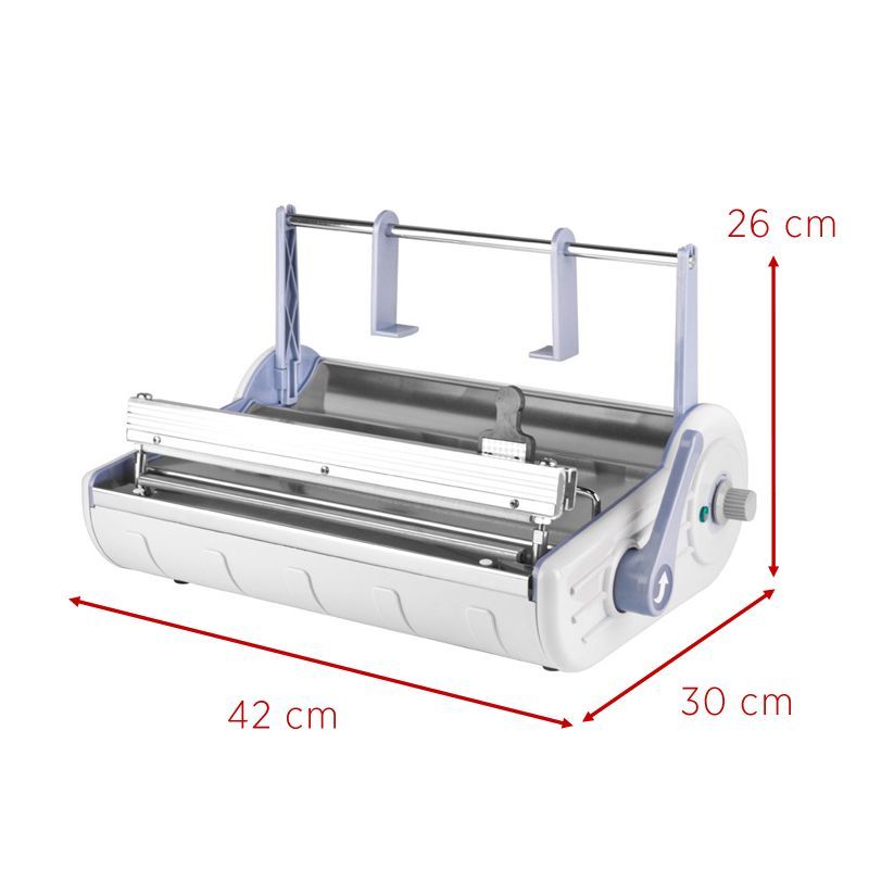 Lafomed F-300A Sterilisation Pouch Sealer - dimensions and measurements shown