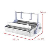 Lafomed F-300A Sterilisation Pouch Sealer - dimensions and measurements shown