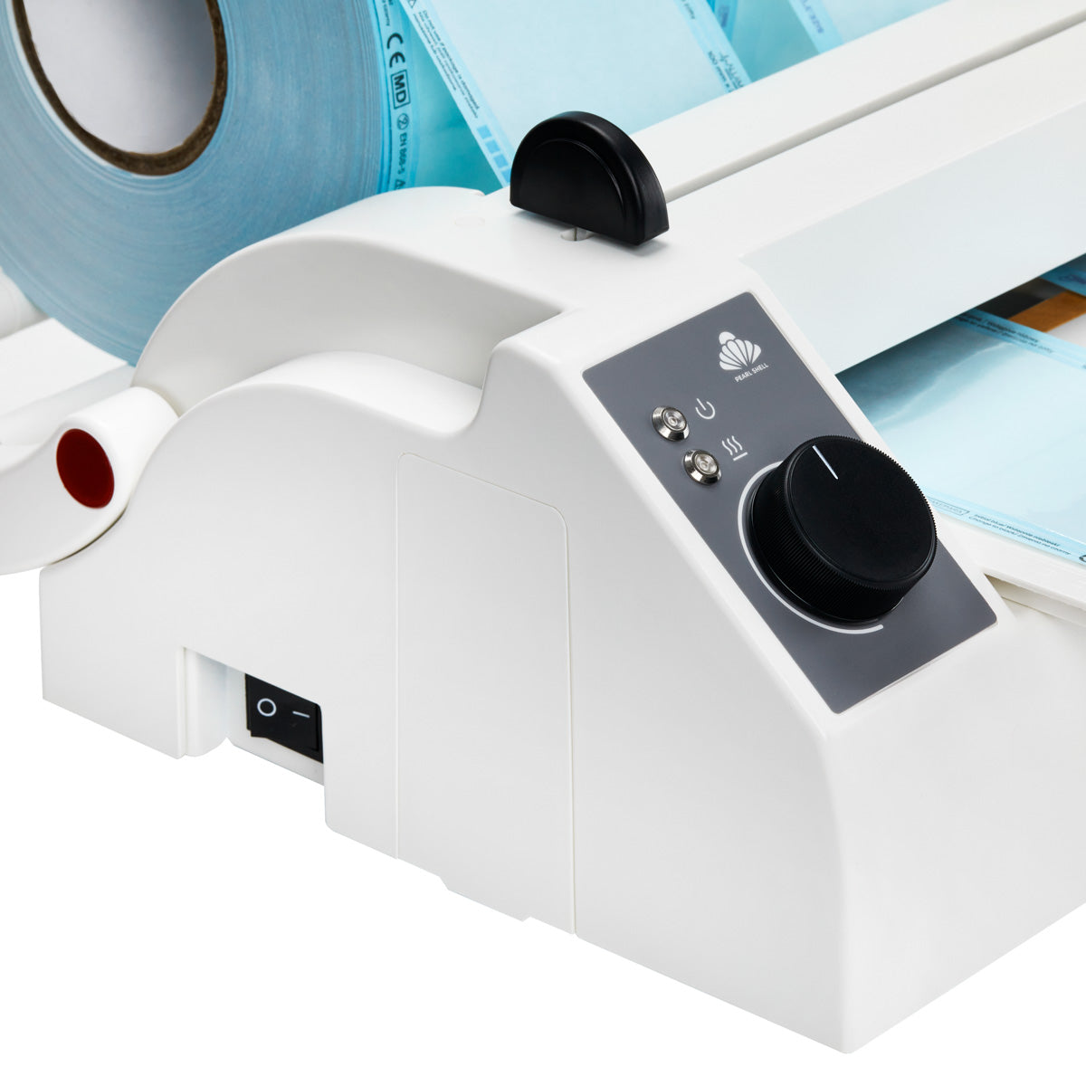 Lafomed Sterilisation Pouch Sealer F-3000P1 - close-up showing treatment handpieces and device components
